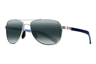 Maui Jim Guardrails 327-17 Neutral GreySilver with Blue and Light Blu