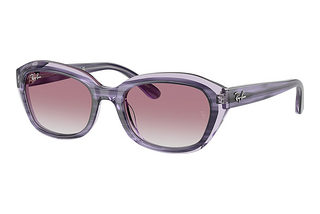 Ray-Ban Junior RJ9081S 71748G Grey Gradient VioletStriped Violet On Transparent Violet