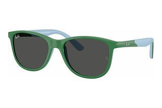 Ray-Ban Kids RJ9077S 718887 Dark GreyGreen On Rubber Light Blue