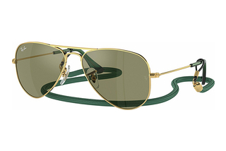 Ray-Ban Kids RJ9506S 223/6R Green MirrorArista Gold