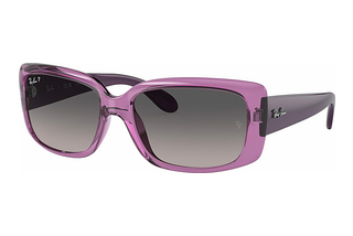 Ray-Ban RB4389 6443M3 GreyTransparent Violet