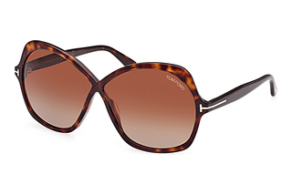 Tom Ford FT1013 52F braun verlaufendDunkel Havanna