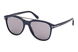 Tom Ford FT1098 90C grau verspiegeltGlänzend Blau