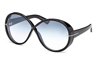 Tom Ford FT1116 01X grau verspiegeltGlänzend Schwarz