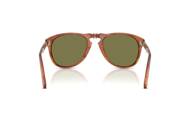 Occhiali Da Sole Persol Steve McQueen Modello 714 - Giallo 54 Folding 204/P1 - Made In Italy