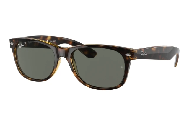 Ray-Ban New Wayfarer Tortoise RB2132 902/58 55-18 Polarized in stock |  Price 104,08 € | Visiofactory